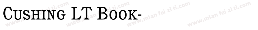 Cushing LT Book字体转换